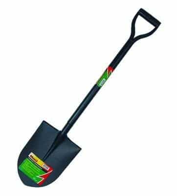 Round Mouth Shovel with Full Metal D Handle
