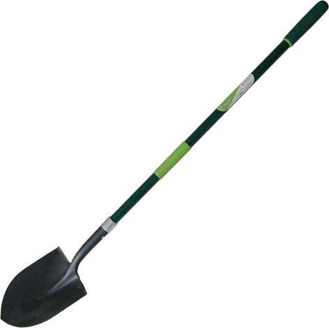 Round Mouth Shovel with Long Fibreglass Handle