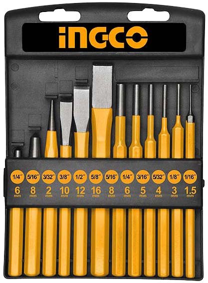 Cold Chisel & Punchset 12pcs Trade