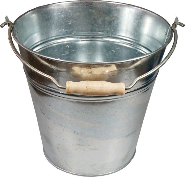 Bucket Galvanised 12L