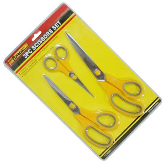 Stainless Steel Scissors Set - (3pcs)