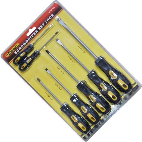Screwdriver Set  Cushion Grip 7pcs