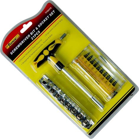 Screwdriver Handle & Bit & Socket Set