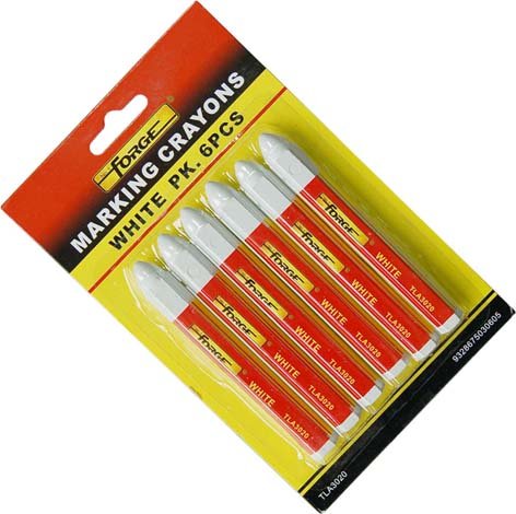 Lumber Crayons White 6pk
