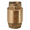 Brass threaded check valve plumbing fitting