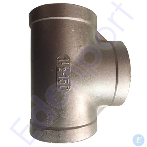 Stainless steel T-shaped pipe fitting