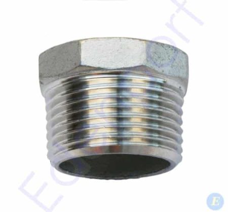 Stainless steel threaded hex pipe plug