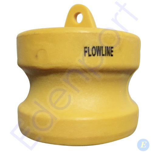 Yellow industrial flowline roller with top loop