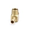 Brass 90-degree male threaded hose barb fitting