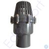 Grey PVC foot valve with slotted strainer top